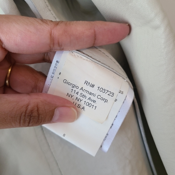 GIORGIO ARMANI Lamb Leather Jacket 46 - Picture 8 of 14